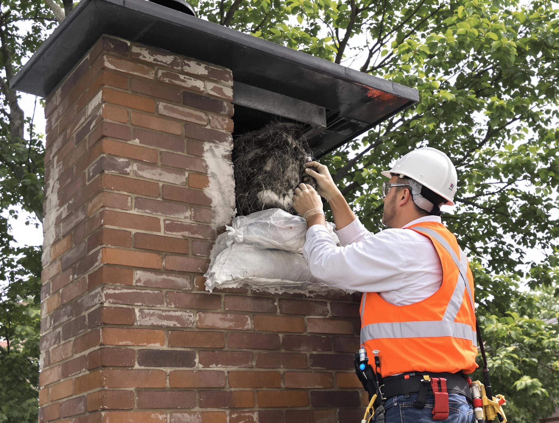 Humane removal of debris and animals by Lovejoy Chimney Sweep in Lovejoy, GA