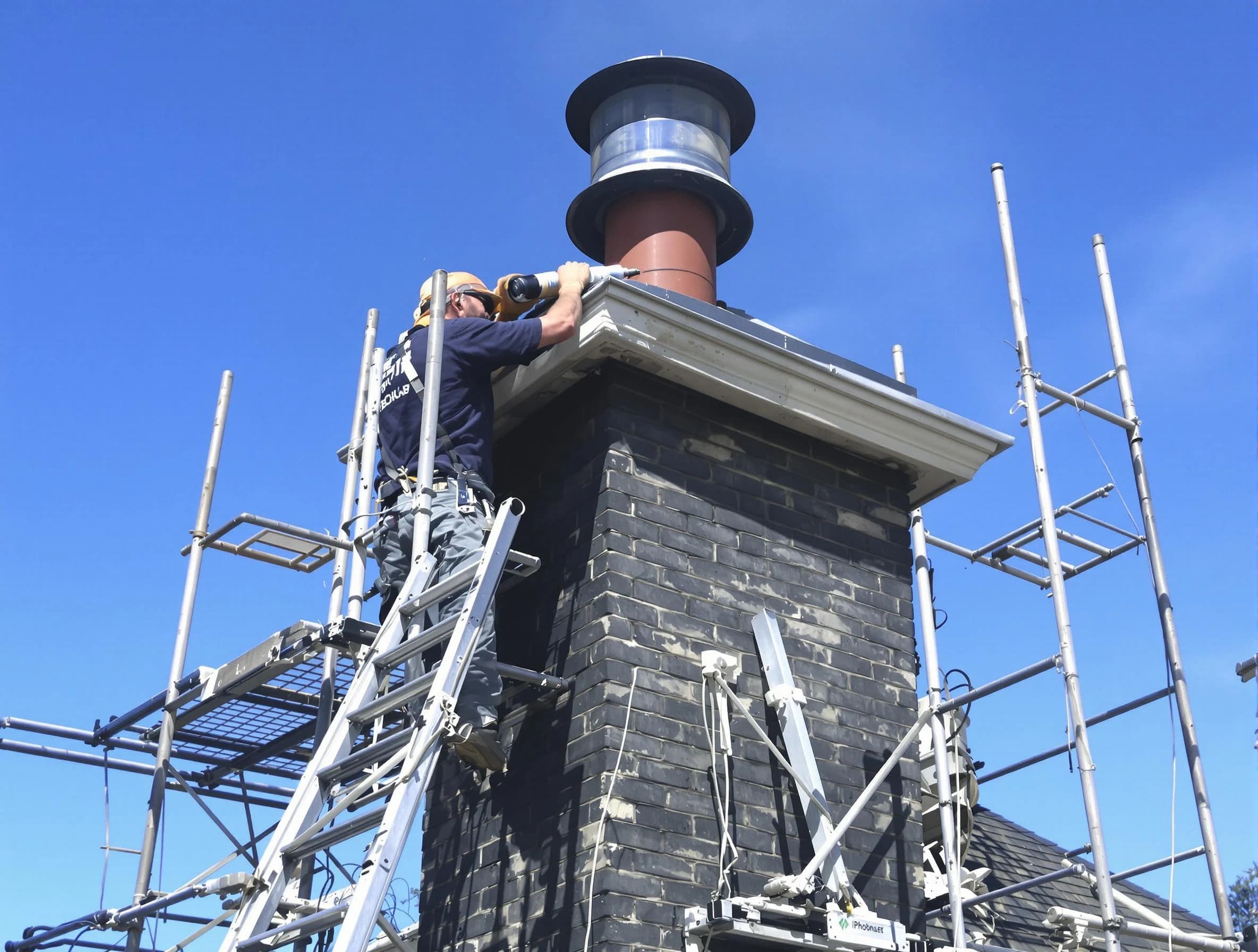 Sturdy chimney crown finished by Lovejoy Chimney Sweep in Lovejoy, GA