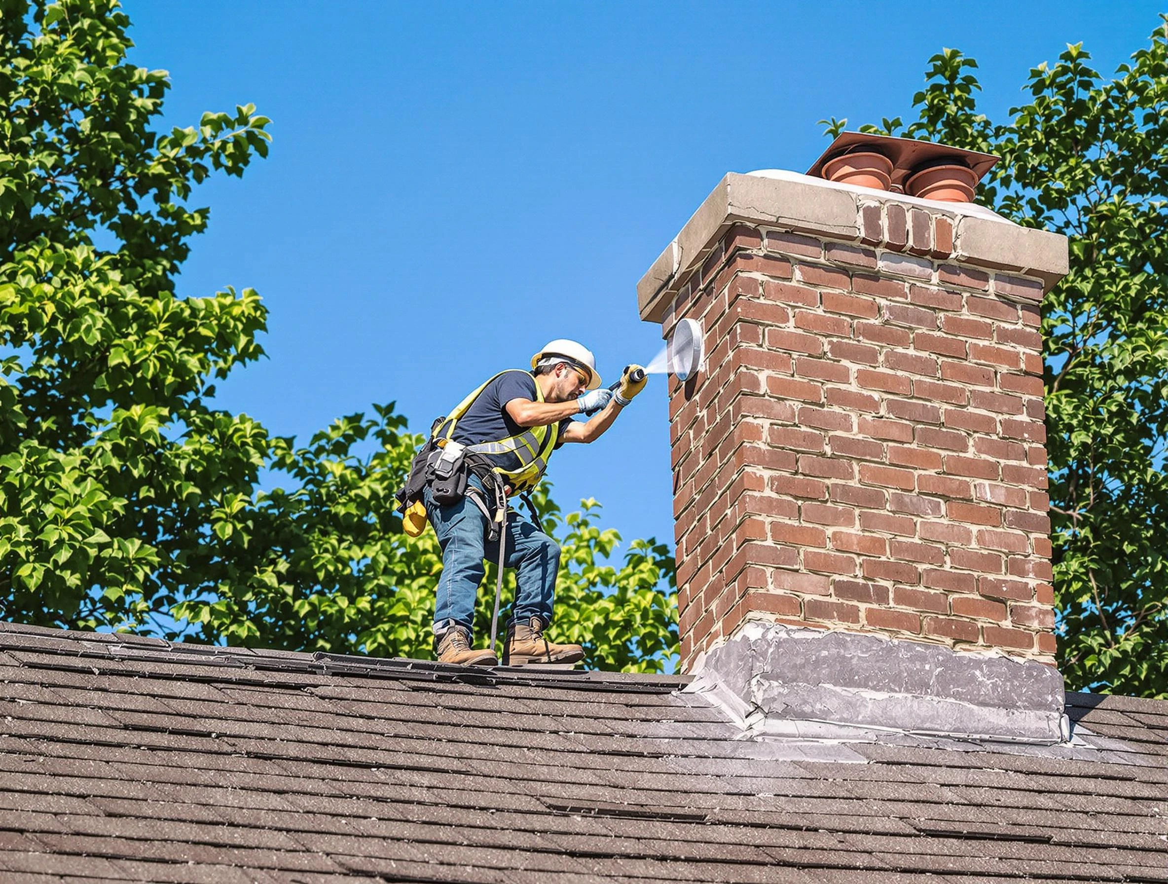 Lovejoy Chimney Sweep performing an inspection with advanced tools in Lovejoy, GA