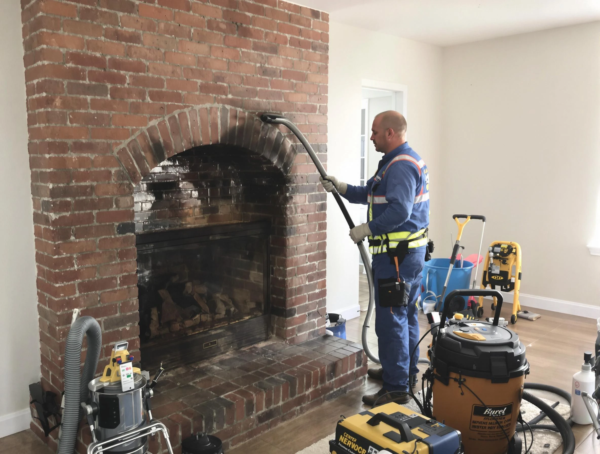 Lovejoy Chimney Sweep expert performing detailed chimney sweep in Lovejoy, GA
